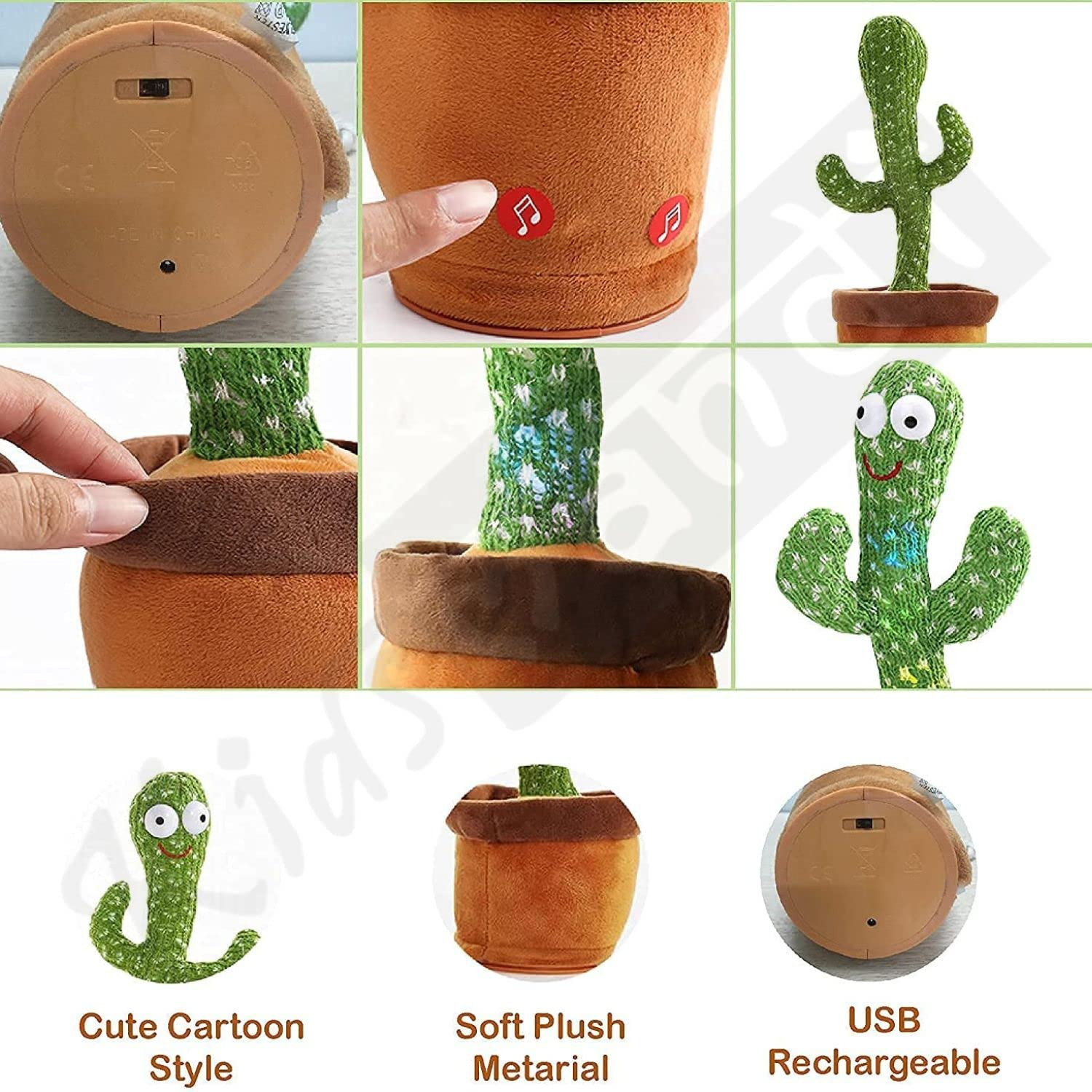 Dancing Cactus Talking Toy  ( ড্যান্সিং ক্যাকটাস খেলনা )🌵