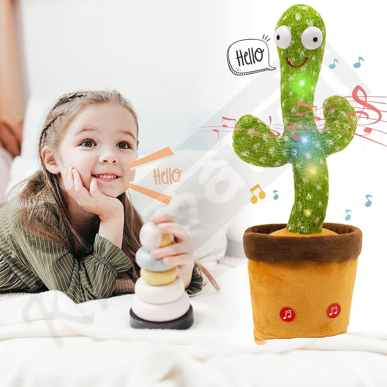 Dancing Cactus Talking Toy  ( ড্যান্সিং ক্যাকটাস খেলনা )🌵